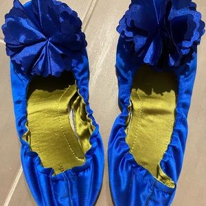Kate Spade Beautiful Blue Satin slipper/shoe